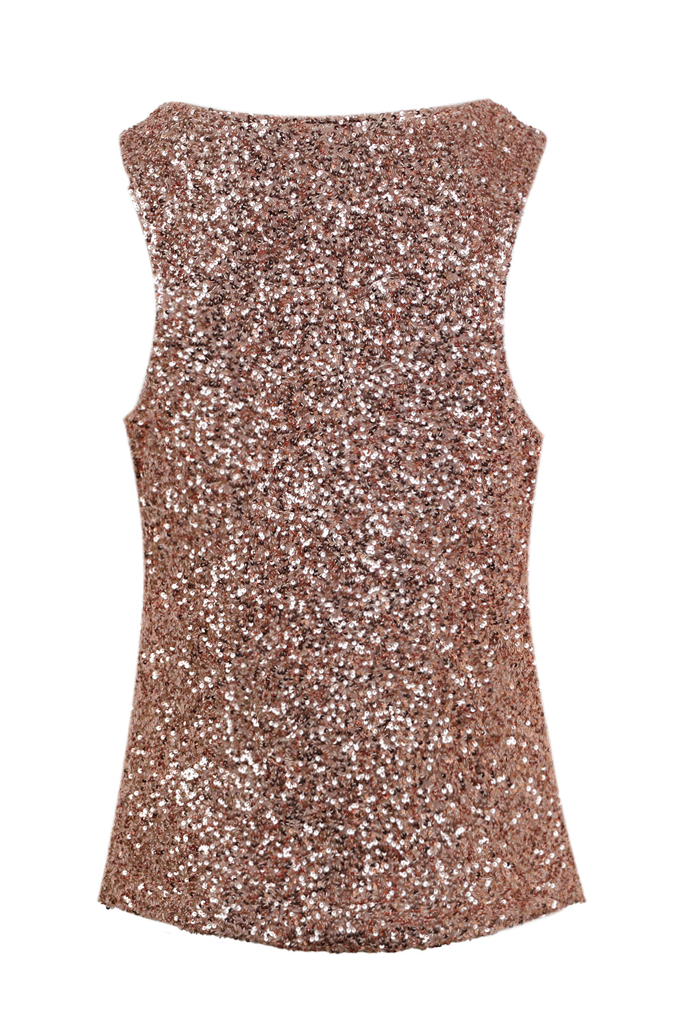 Load image into Gallery viewer, Gold Sequin Tank Top
