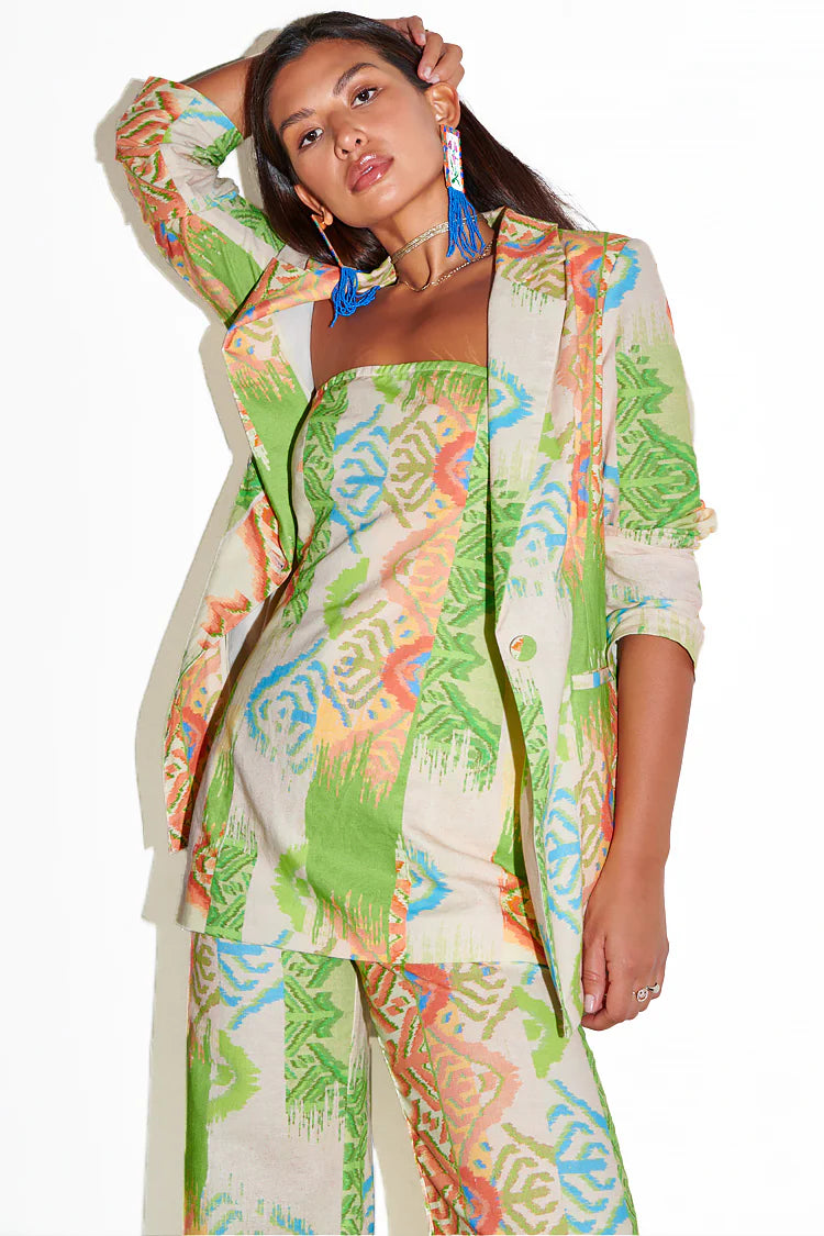 Load image into Gallery viewer, Green Abstract 22 Blazer - Blazer
