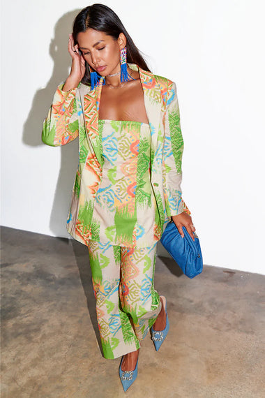 Green Abstract 22 Blazer - Blazer