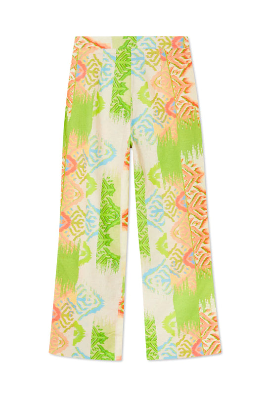 Green Abstract Trousers