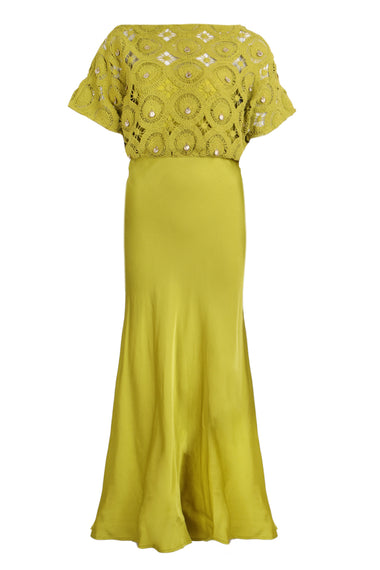 Green Shell Crochet Tilly Dress