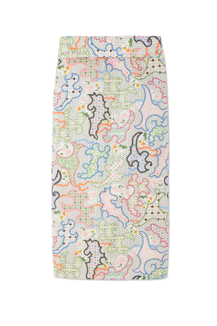 Load image into Gallery viewer, White Magnolia Jaspre Wrap Skirt - Skirt

