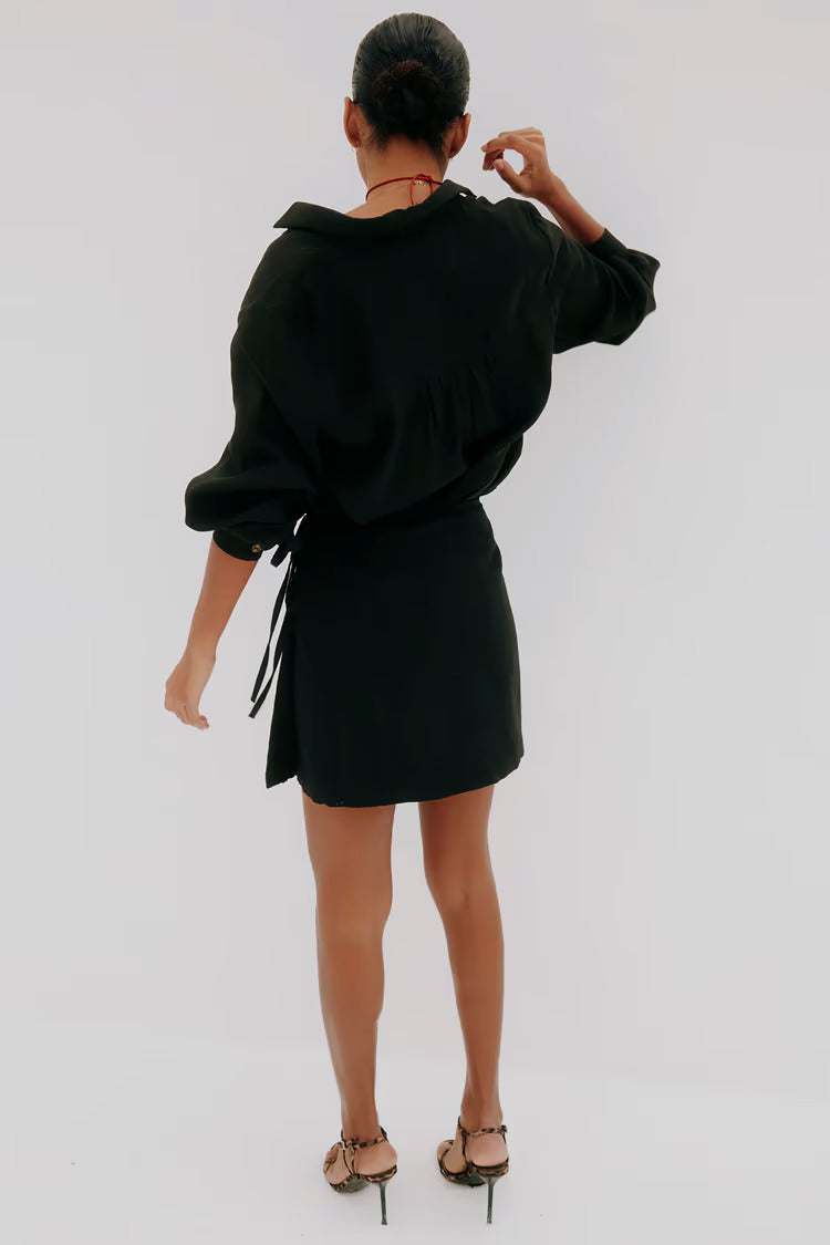 Load image into Gallery viewer, Black Beaded Mirror Skirt - Skirt
