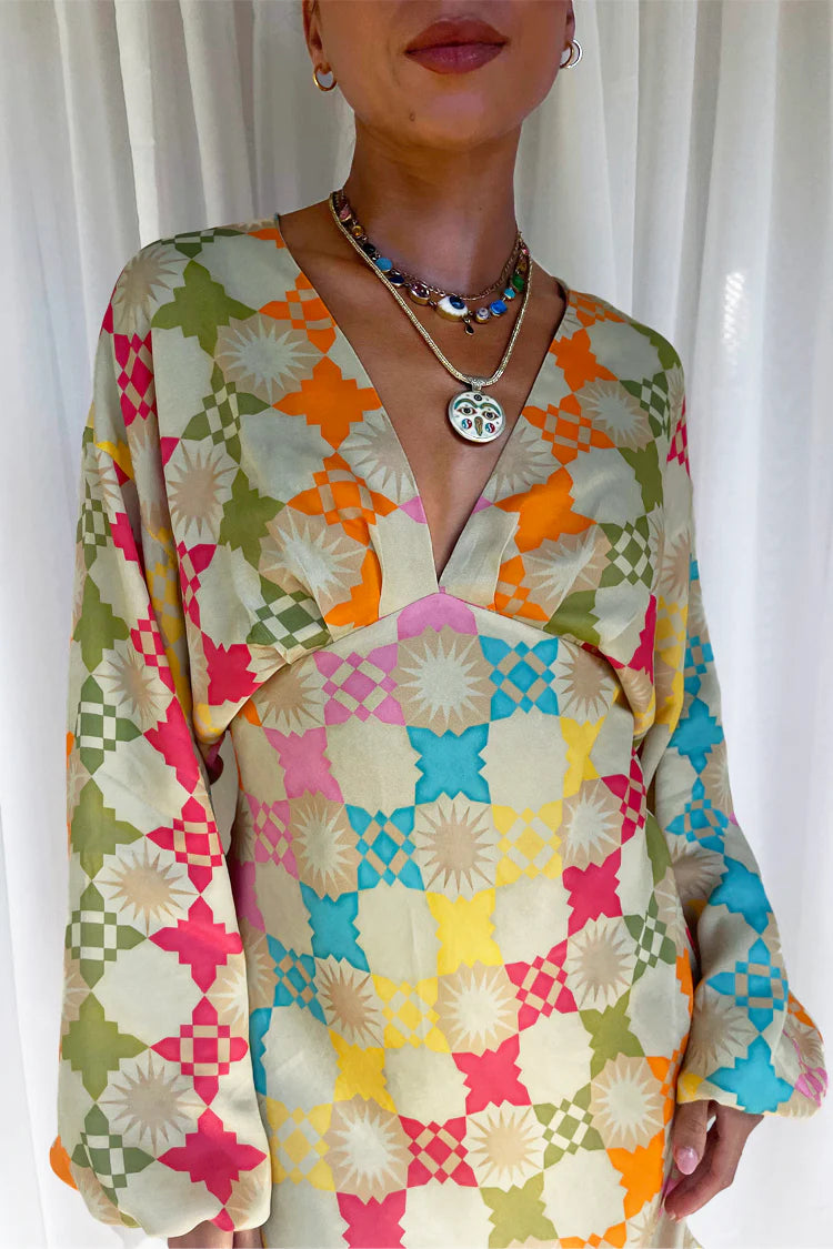 Load image into Gallery viewer, Pastel Geo Mini Emma Dress - Dress
