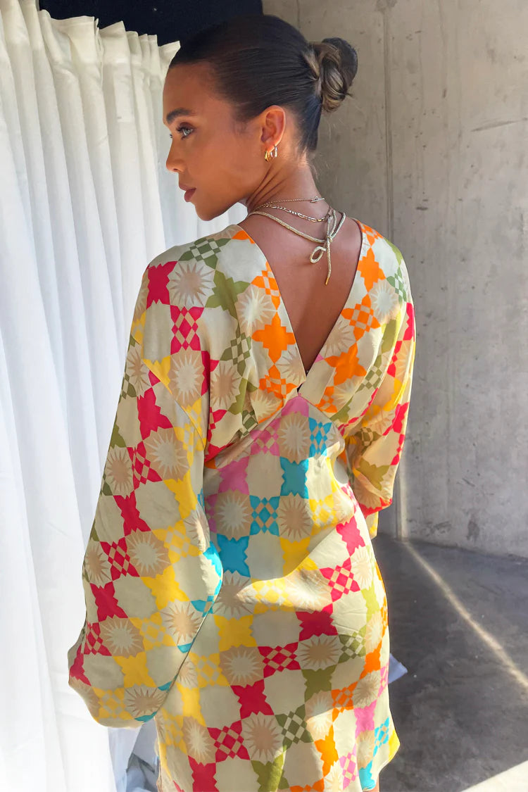 Load image into Gallery viewer, Pastel Geo Mini Emma Dress - Dress
