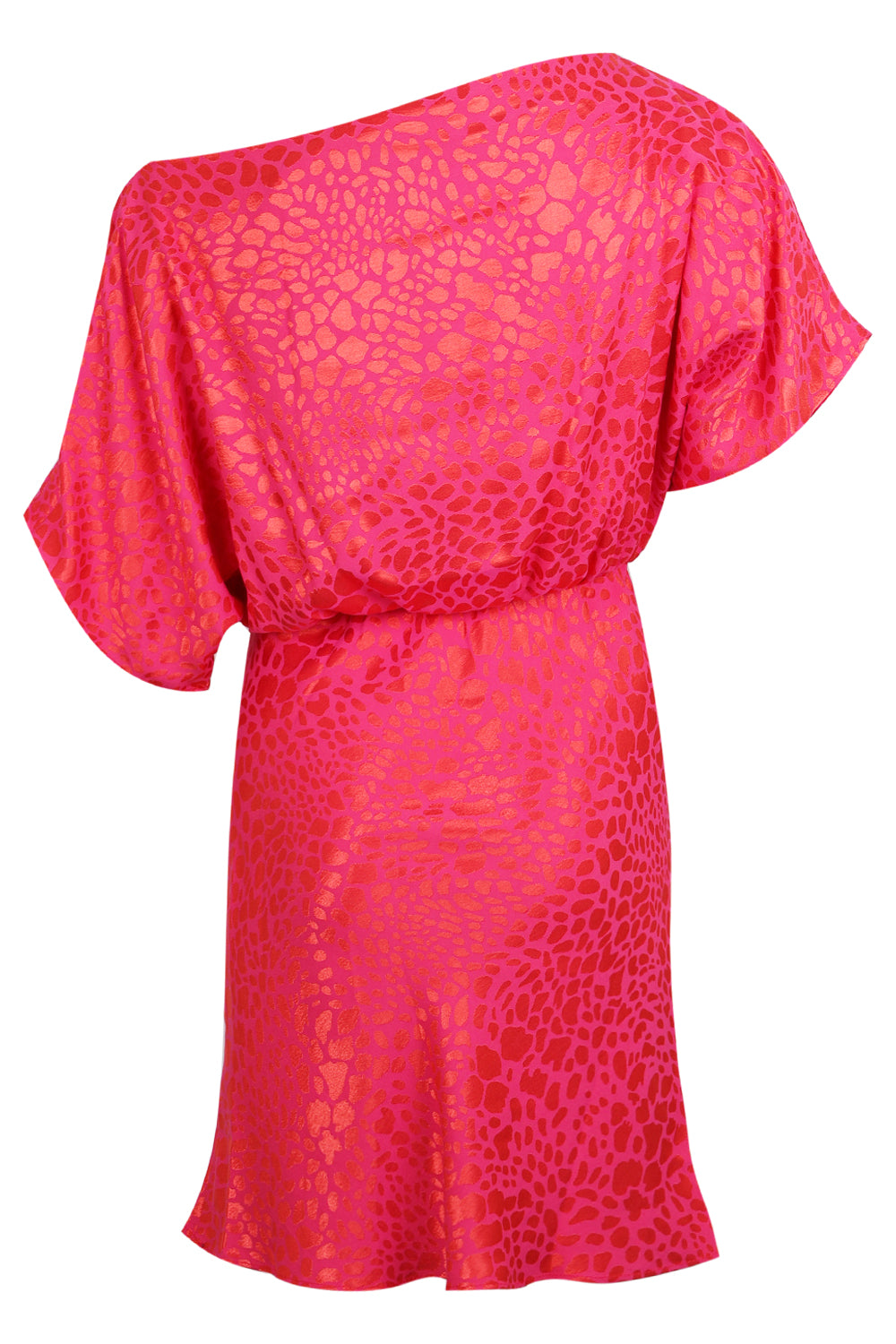 Load image into Gallery viewer, Pink Animal Jacquard Mini Tilly Dress
