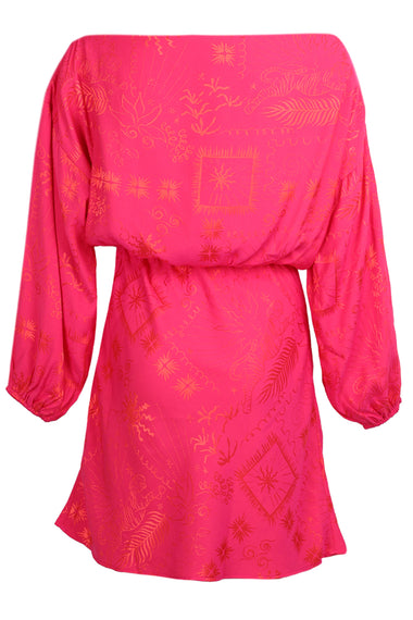 Pink Safari Mini Tilly Dress