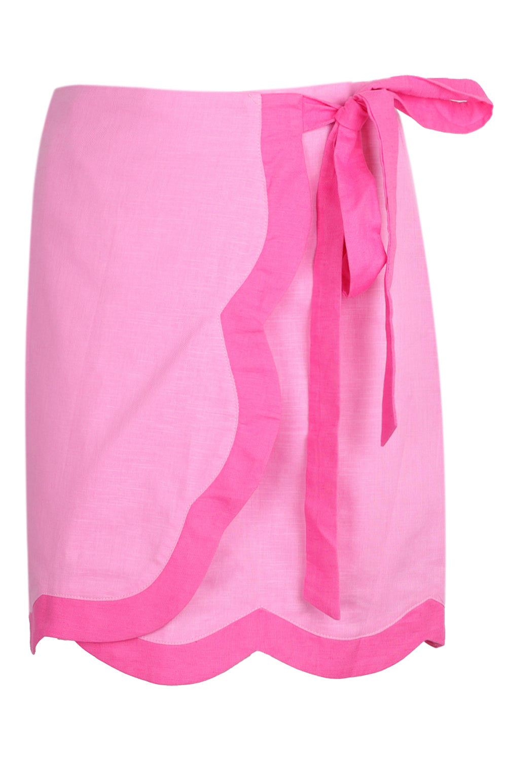 Pink Scallop Mini Jaspre Skirt