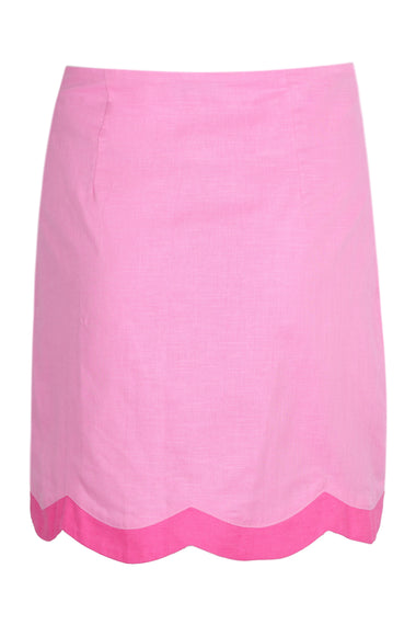 Pink Scallop Mini Jaspre Skirt