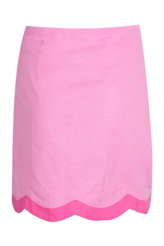 Load image into Gallery viewer, Pink Scallop Mini Jaspre Skirt
