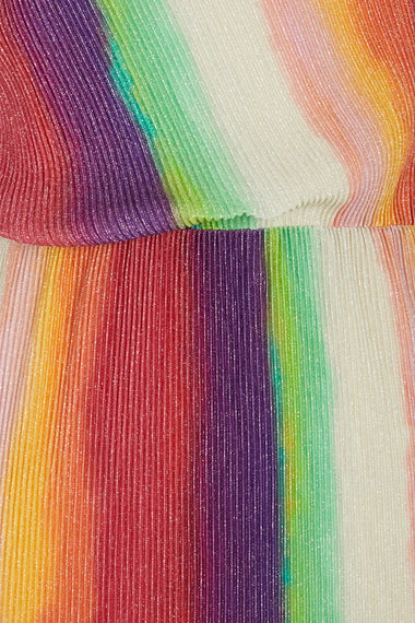 Rainbow Plisse Dress - Dress