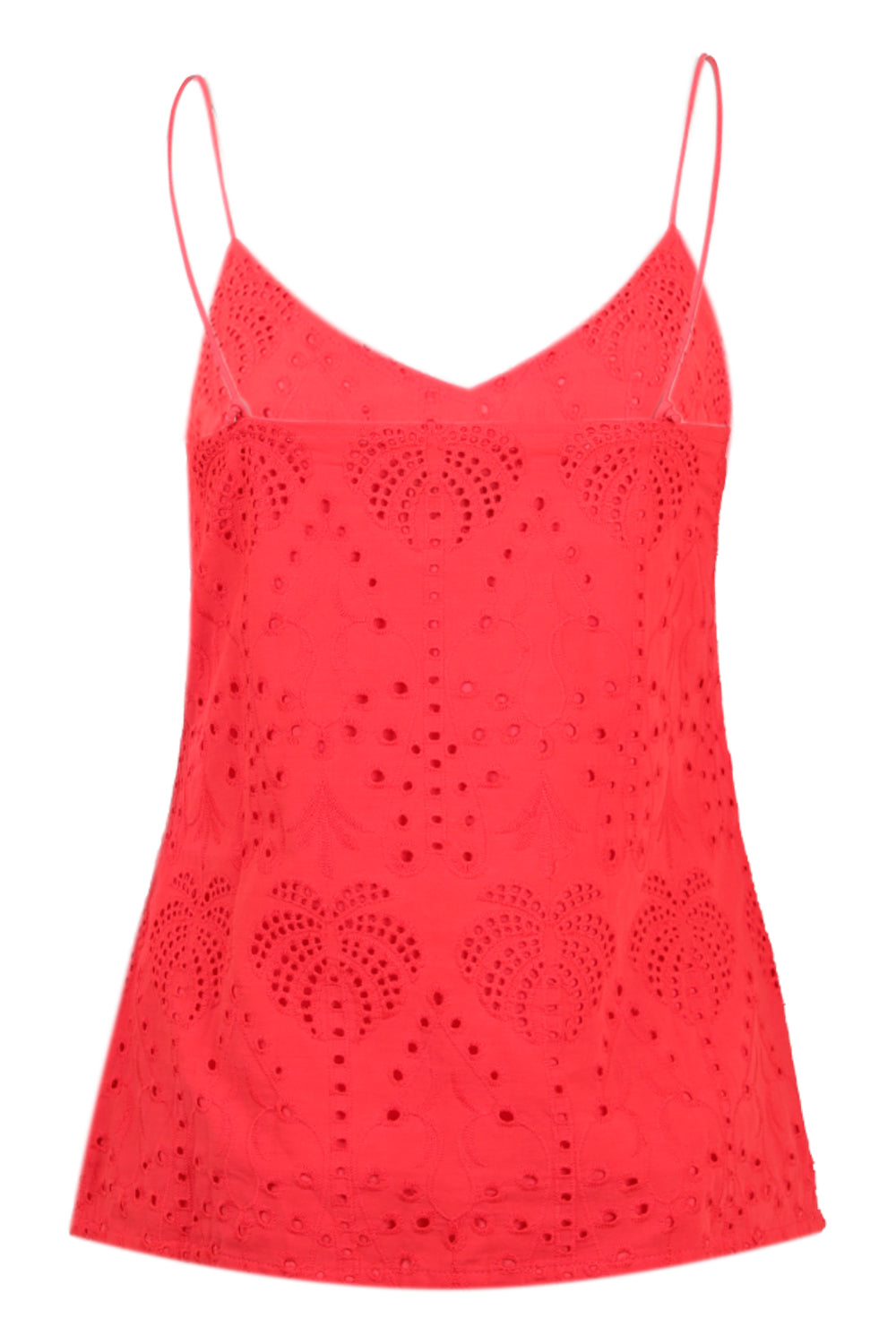 Load image into Gallery viewer, Red Broderie Cami Top
