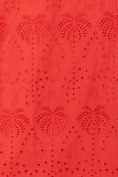 Red Broderie Cami Top - Top