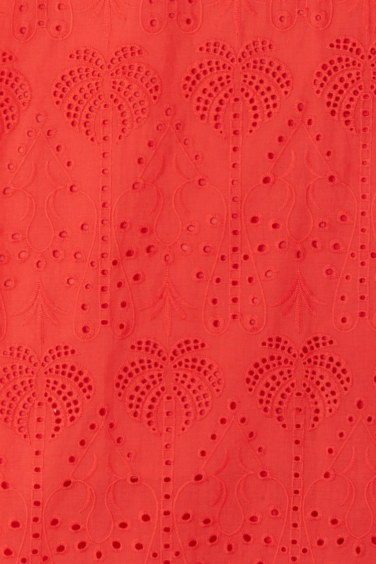 Load image into Gallery viewer, Red Broderie Cami Top - Top
