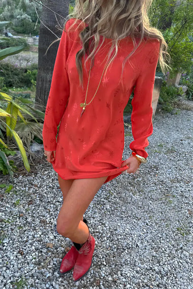 Red Swallow Romance Mini Soho Dress - Dress