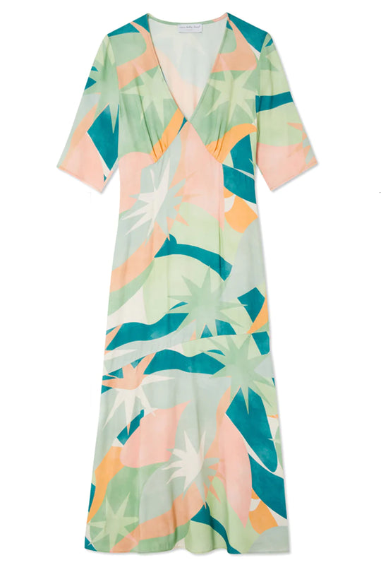 Load image into Gallery viewer, Sage Lyra Poppy Midi Dress - Dress
