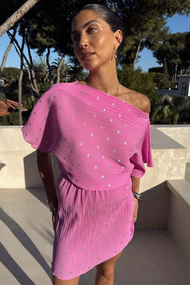 Petal Pink Mini Tilly Dress