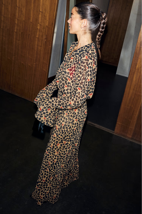 Load image into Gallery viewer, Cherry Leopard Mia Dress
