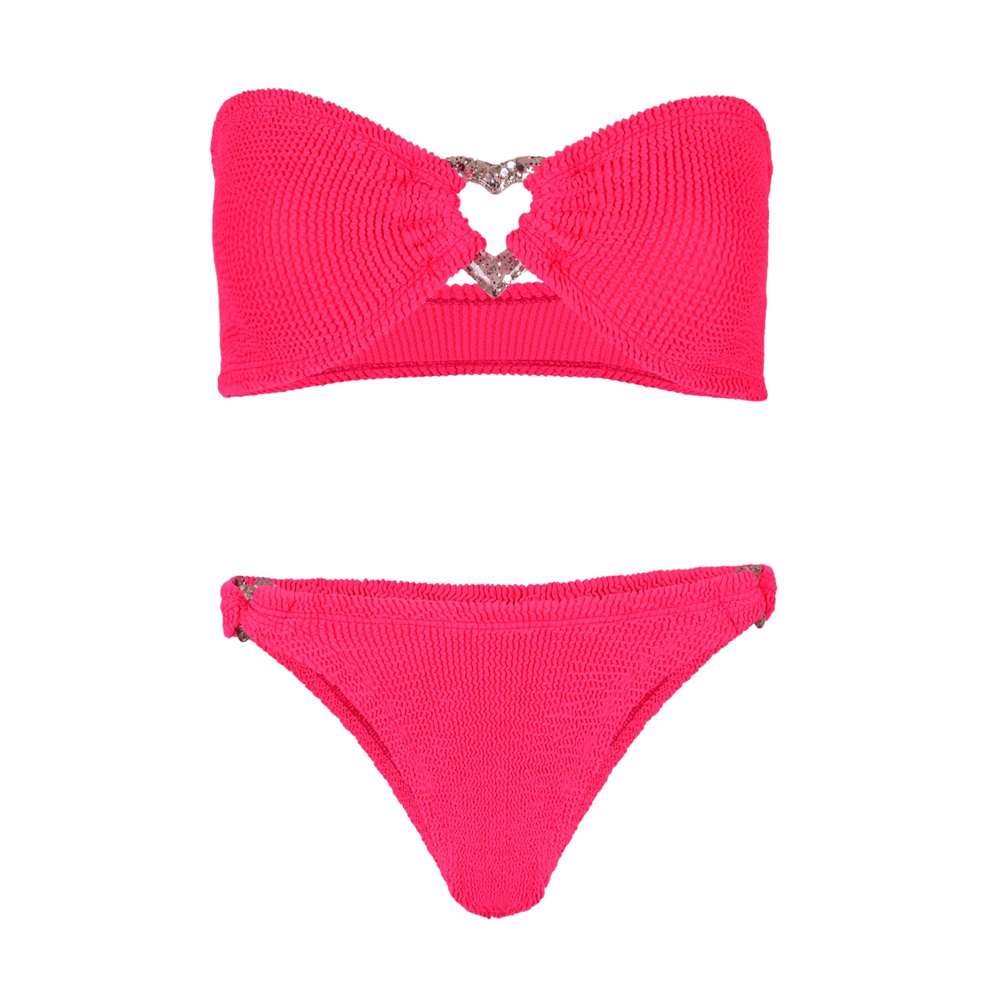Nicole Bikini Hot Pink/Silver