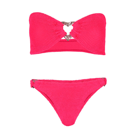 Nicole Bikini Hot Pink/Silver
