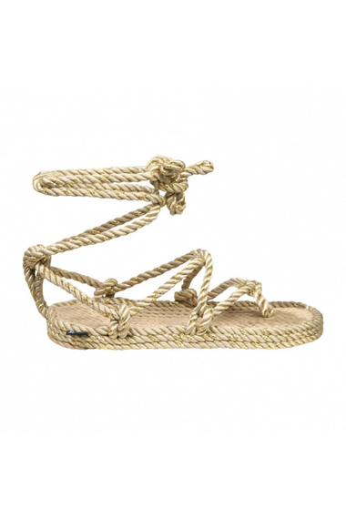 Romano Beige & Sparkling Gold Sandals