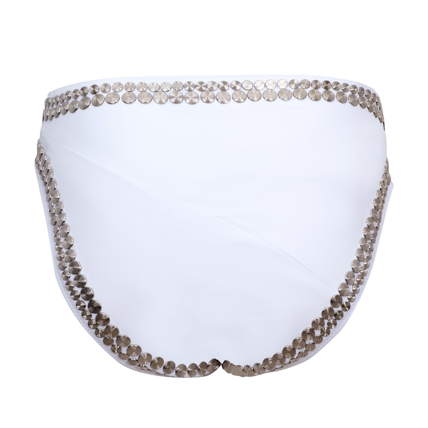 Load image into Gallery viewer, White Bikini Bottoms with Exposed Back Seam
