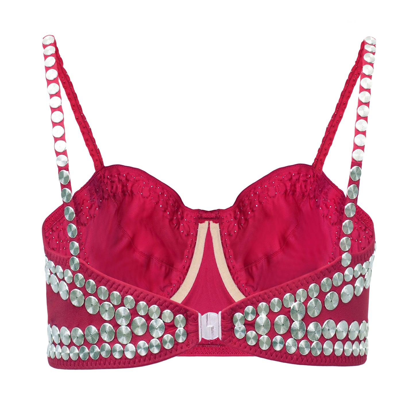 Load image into Gallery viewer, Red Thin Strap Bikini Top
