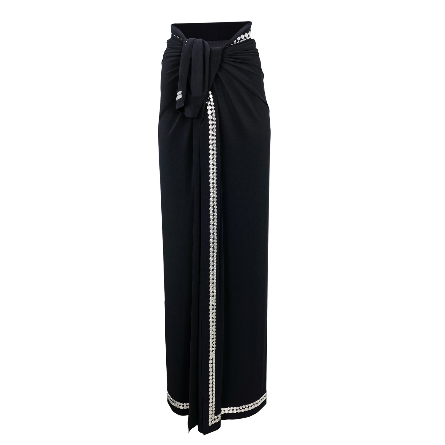 Load image into Gallery viewer, Black Sarong with Metal Studs - ONE SIZE - Sarong
