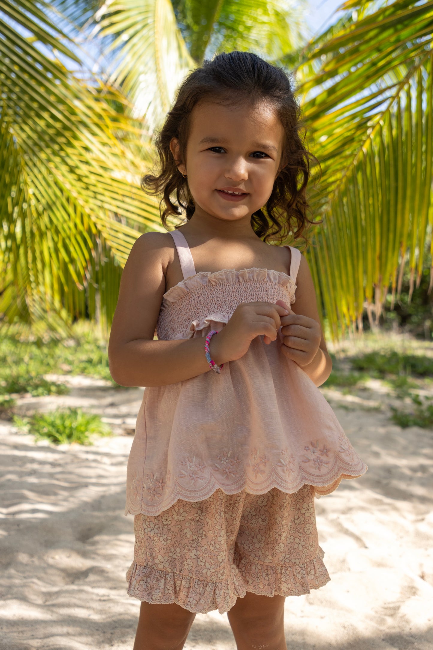 Load image into Gallery viewer, Olivia Blouse and Shorts Set Pink Sand
