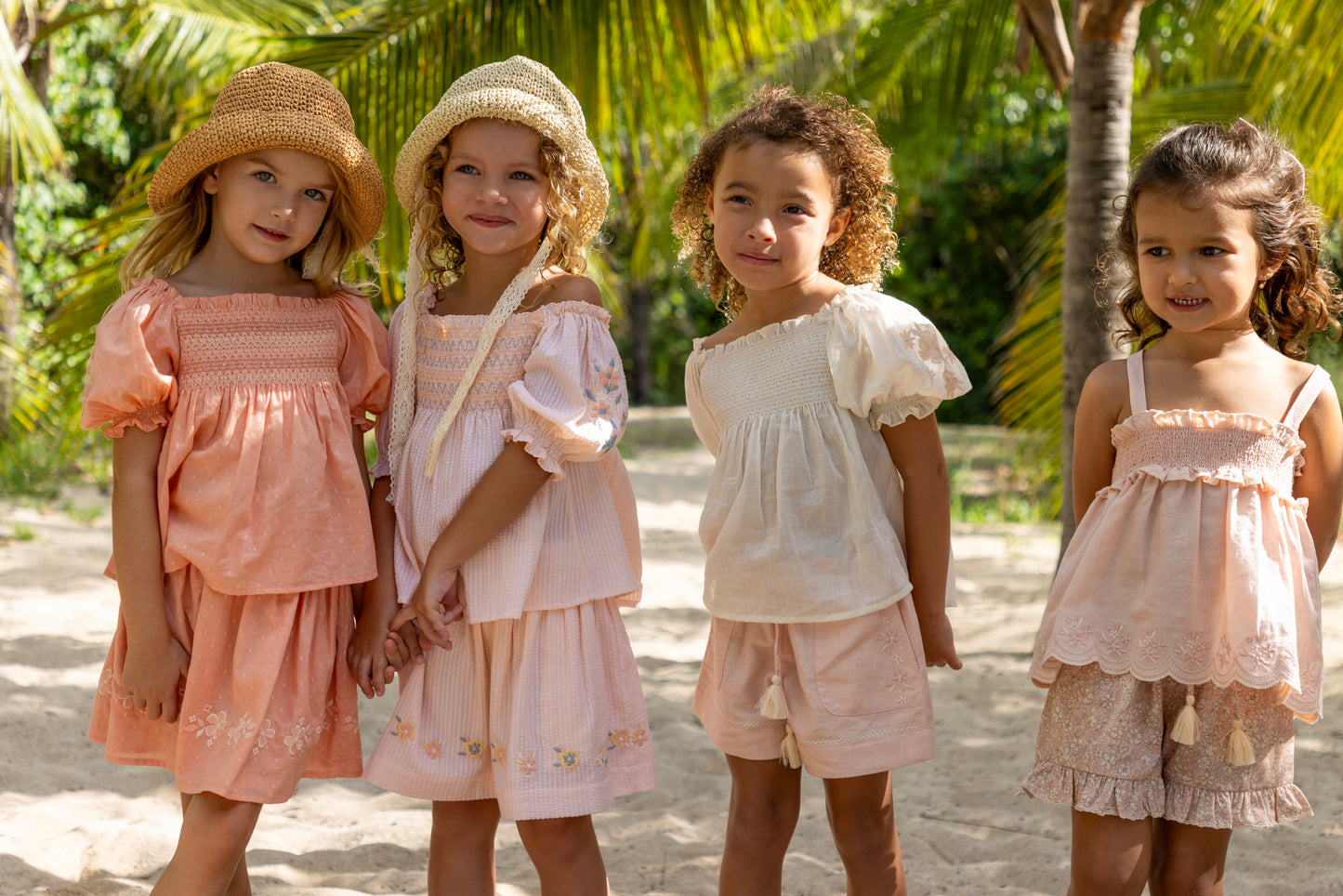Load image into Gallery viewer, Olivia Blouse and Shorts Set Pink Sand
