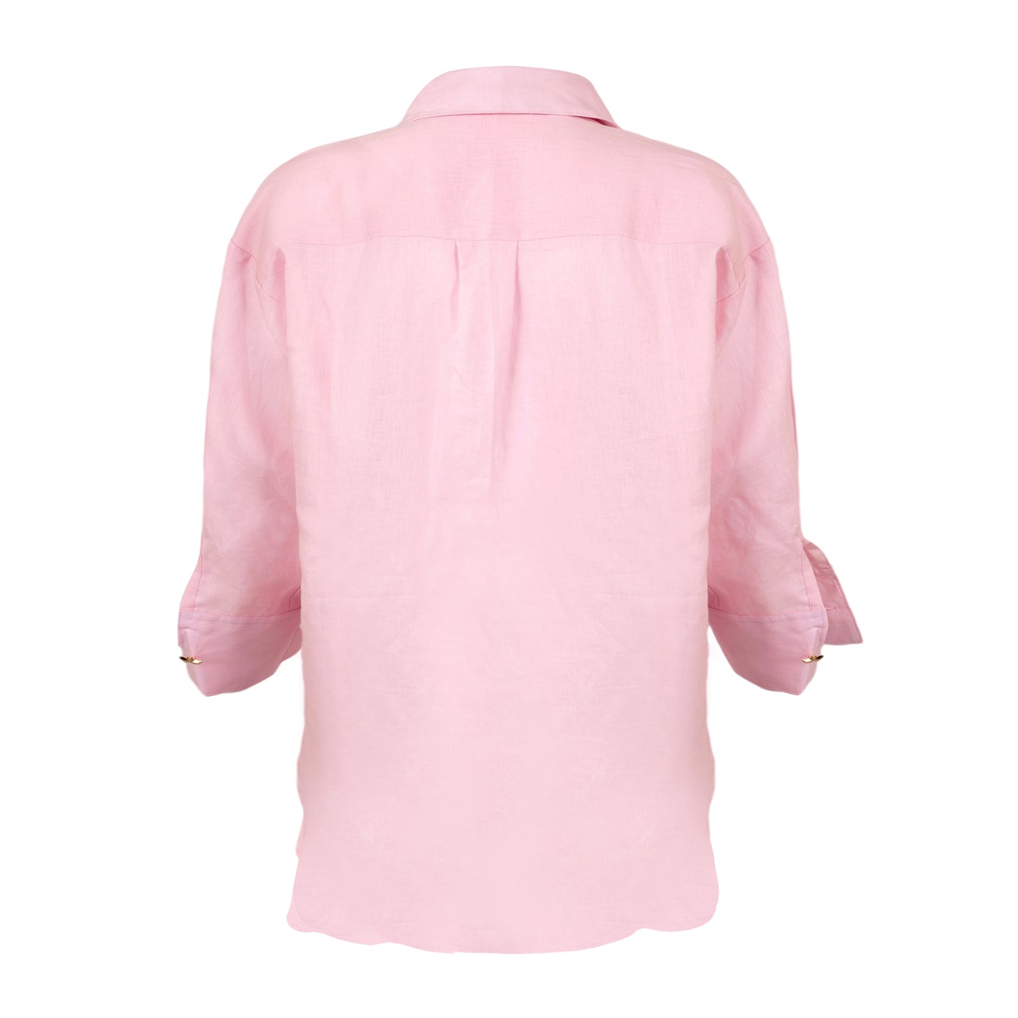 Load image into Gallery viewer, Linen Shirt With Eye Pink
