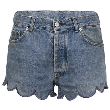 Orsina Denim Shorts Scallop Edge L - Shorts