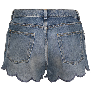 Orsina Denim Shorts Scallop Edge L - Shorts
