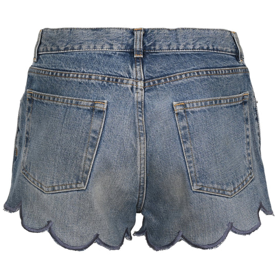 Orsina Denim Shorts Scallop Edge L - Shorts