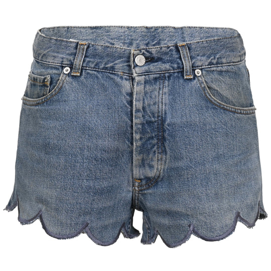 Orsina Denim Shorts Scallop Edge L - Shorts