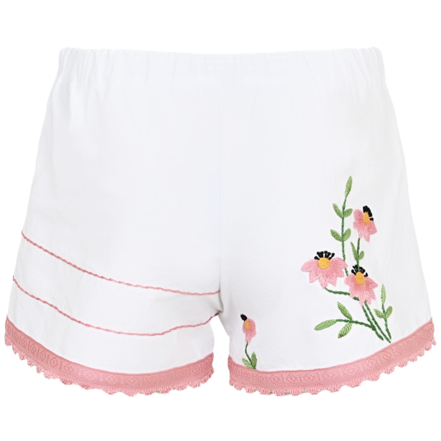 Load image into Gallery viewer, Orsina Cotton Shorts Coral Flower XS - Shorts
