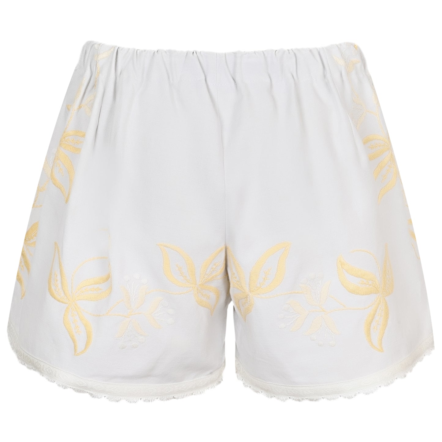 Load image into Gallery viewer, Orsina Cotton Shorts Yellow Petal L - Shorts
