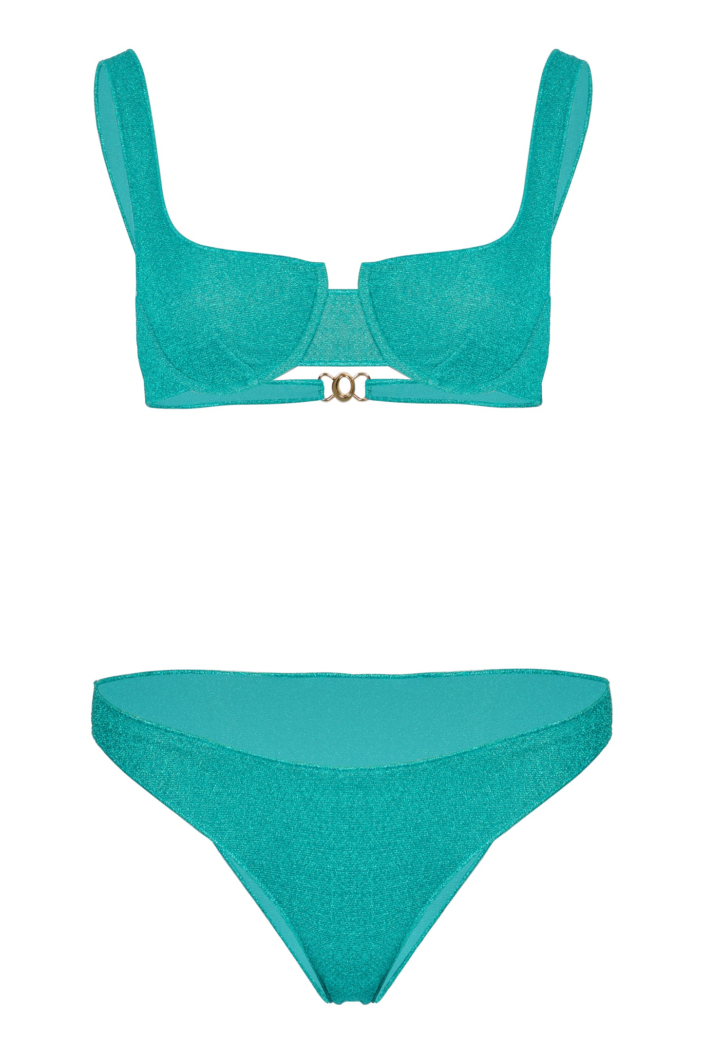 Load image into Gallery viewer, Lumiere Balconette Bikini Sea Turquoise
