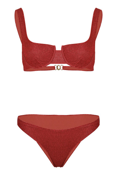 Lumiere Balconette Bikini Coral