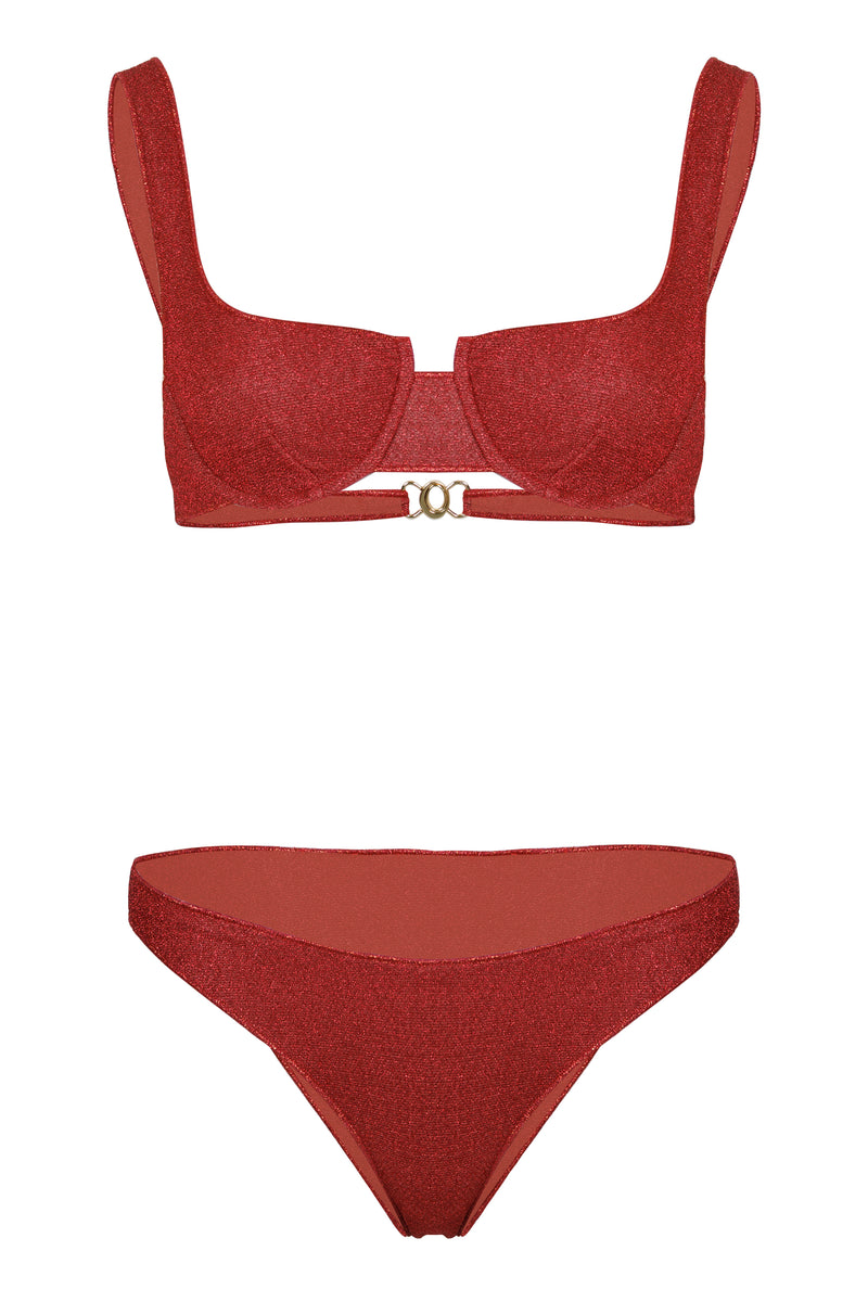 Lumiere Balconette Bikini Coral
