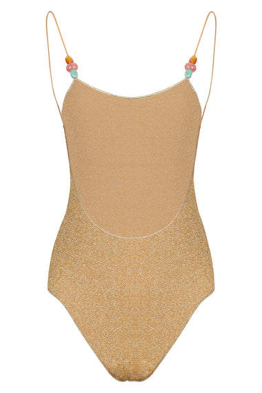 Lumiére Beads Maillot Gold