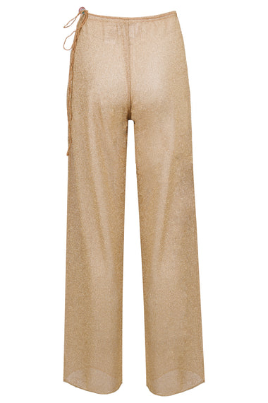 Lumiere Beads Pareo Pants Gold