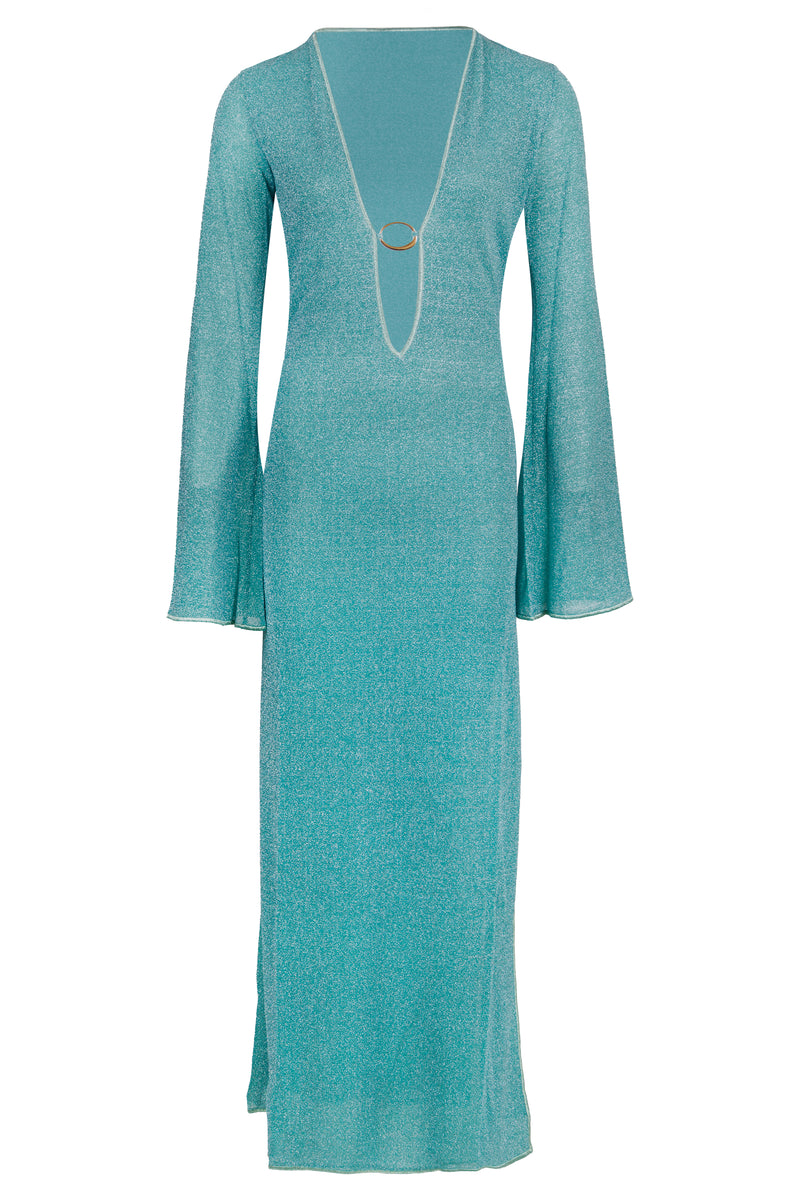 Lumiere O-long Kaftan Sea Turquoise
