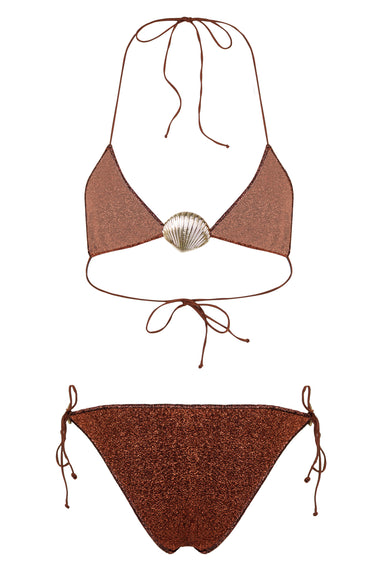 Lumiere Shell Bikini Brown