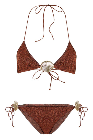 Lumiere Shell Bikini Brown