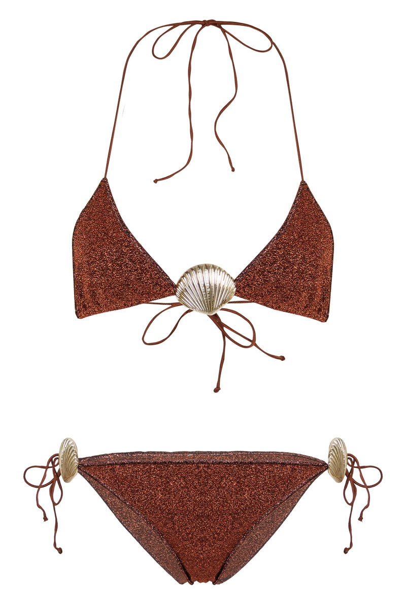 Lumiere Shell Bikini Brown