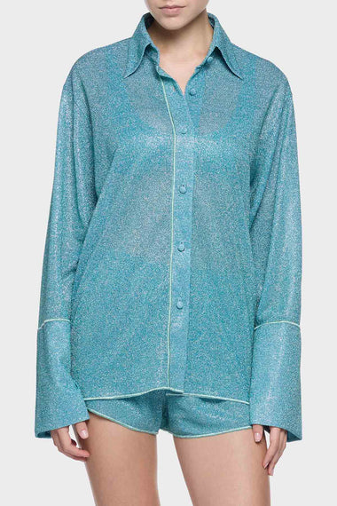 Lumiere Sleeves Shirt Sea Turquoise