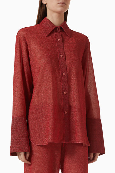 Lumiere Sleeves Shirt Coral