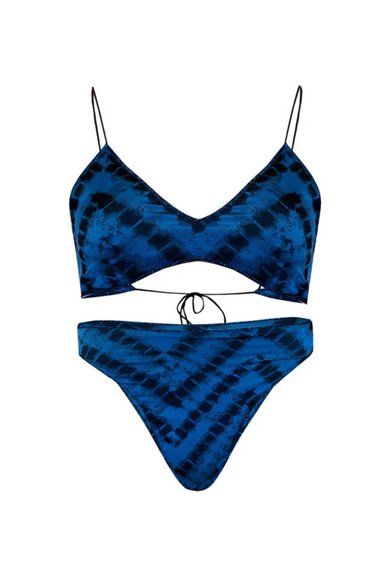 Safari Bra With 90'S Bottom Blue