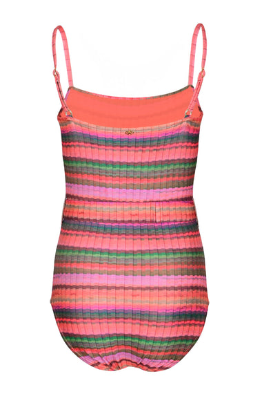 Girls Brixtyn Belted One Piece Jetty Stripes